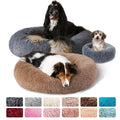 Round Cat Beds House Soft Long Plush Bed For Dogs Basket Pet Products Cushion Cat Bed Cat Mat Sleeping Sofa, Suitable For Winter image 2